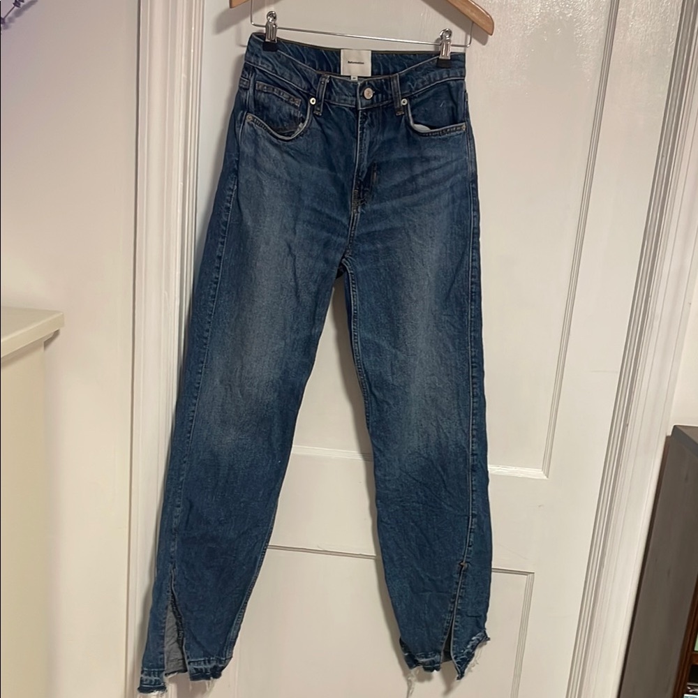 Classic High-Rise Dark Blue Women's Jeans